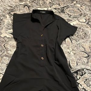 New Black Romper Shein Size 6.  Never warn